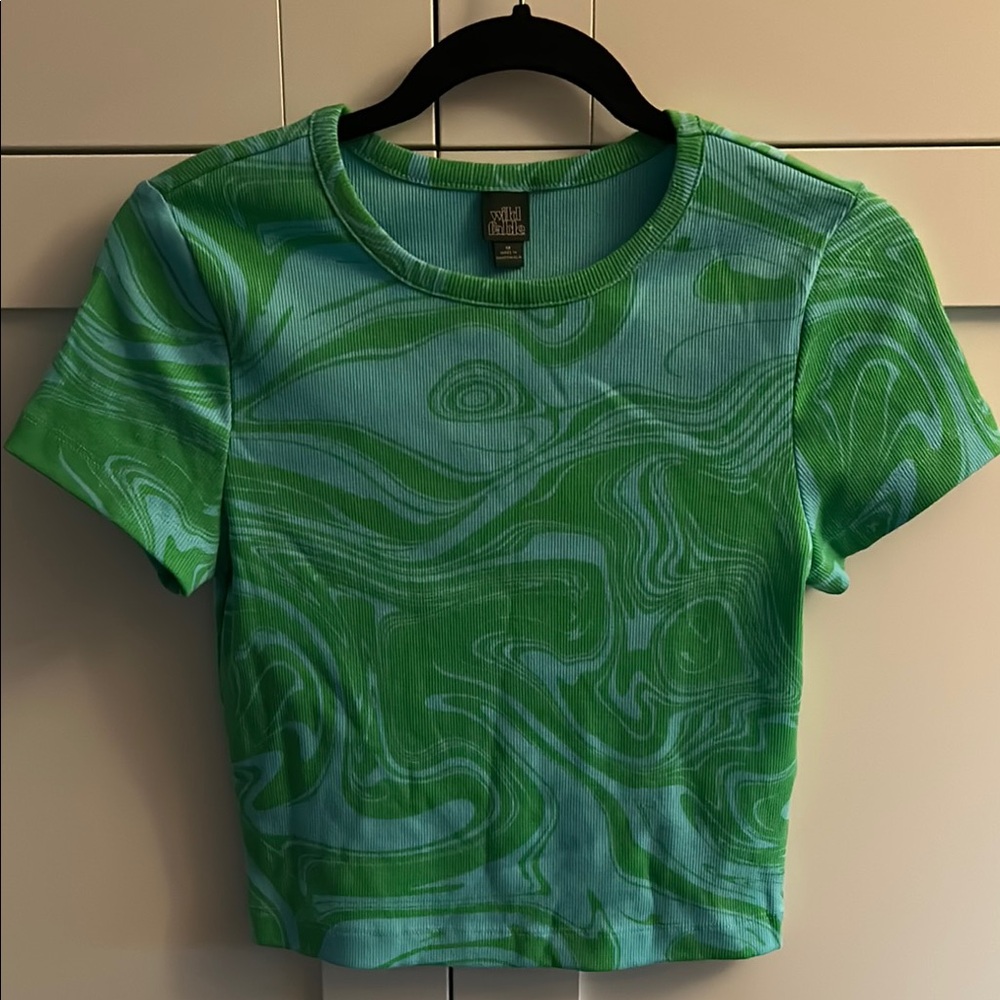 Green Swirl Women's Top